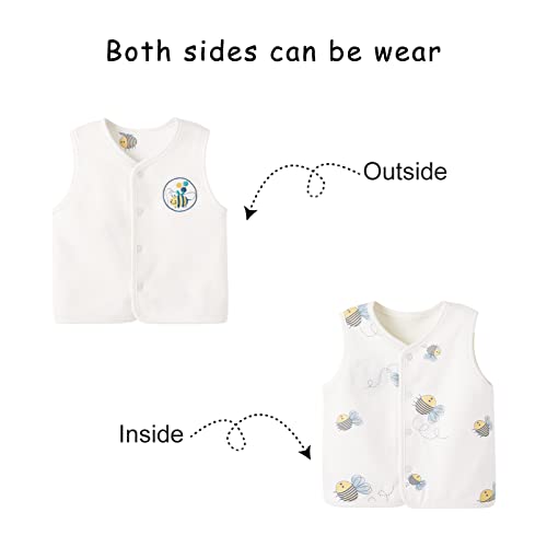 Image of pureborn Baby Toddler Vest Boys Girls Waistcoat Sleeveless Jacket 3M-4T