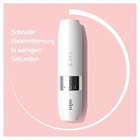 Braun Face Mini-Haarentferner, Elektrischer Gesichtshaarentferner, FS1000, Weiß - Ladyshaver, Kleiner Rasierer für eine schnelle, sanfte Rasur an Oberlippe, Kinn & Wangen für unterwegs mit Smartlight – Ansicht 3