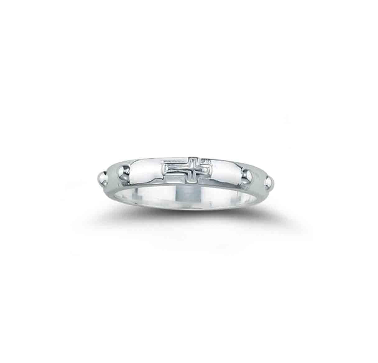 EXTELSterling Silver Rosary Ring, Size 9