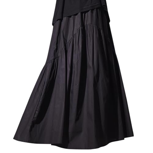 Jupe plissée d'été casual taille haute vêtement mode femme couleur unie