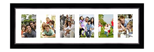 Cadres Photos pêle mêle multivues Super Blanc 6 Photo(s) 10x15 Passe Partout, Cadre Photo Mural...