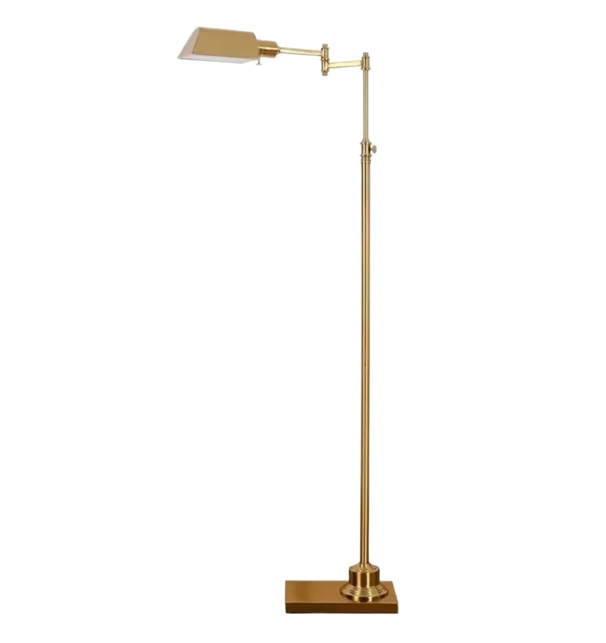 Lampka Do Czytania Lampa Podłogowa Z Regulacją Wysokości, Dekoracyjna W Stylu Retro Ramieniem Robota PłYnna Jasność