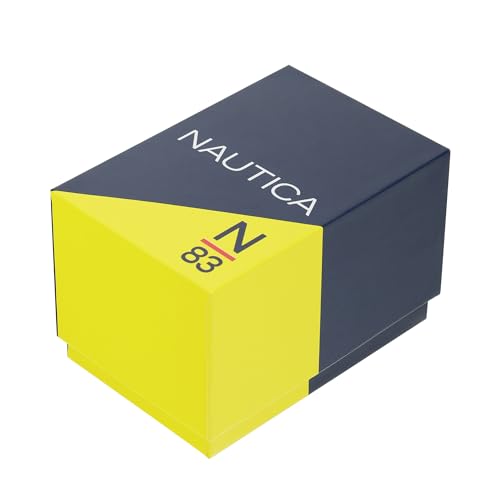 Image of Nautica Round 42mm Silver-Tone Dial Analog Men Watch - NAPMYF310