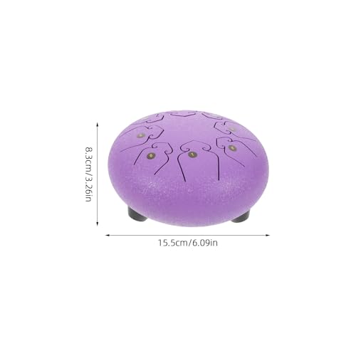 Set de tambor Rain Drum 8 tonos púrpura para meditación miniatura 2