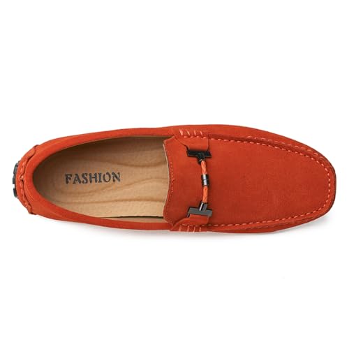 Mens Handmade Suede Leather Slip On Loafers Comfortable Casual Driving Moccasins Breathable Loafer Dress Shoes4