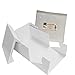 Azucren - Caja para Tartas, Pastel, Galletas - Caja Portátil/Transporte Panadería - Extra Fuerte - Color Blanco - Extra Fuerte (20 x 20 x 15 CM)