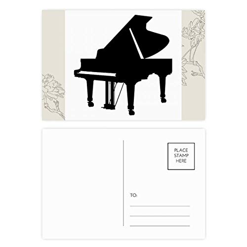 Carte postale piano classique rigide pour écrire vos messages sans bavure lot de 20