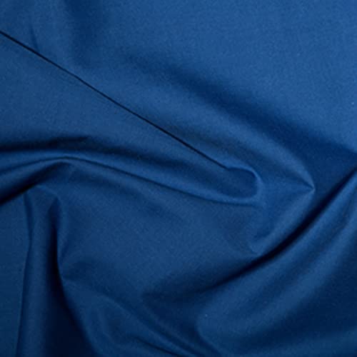 Tissu popeline de polycoton bleu roi pour confectionner vos vêtements de loisirs