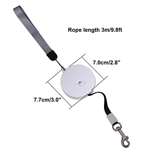 3m/9.8ft Hundeleine, Einziehbare Kleine Hunde Rollleine, Tragbar Automatische Dog Leash für Kleine Hunde, Katzen, Welpen, Kaninchen bis zu 5 kg(Arm-Band Farbe Zufällig)