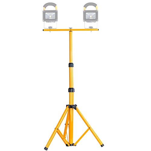 Qazwsxedc For led Paulclub LED Flood Light Lamp Work Emergency Lamp Tripod Stand, LED Flood Light Not Included, Adjustable Maximum Height: about 150cm(Yellow)