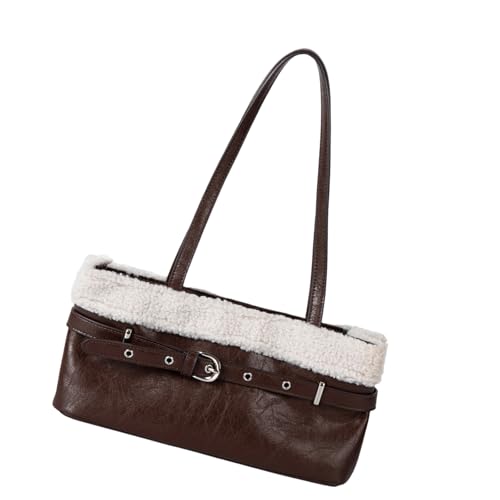 Sac à bandoulière élégant pour femme finitions peluche raffinées