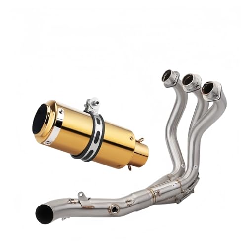Tuyau d'échappement moto 51mm pour XSR900 avec port d'oxygène complet