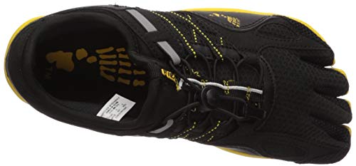 Fila Kids' Skele-Toes Bay Rnr 3 Water Shoe, Black/Lemon/Metallic Silver, 1 M Us Little Kid #TOP4