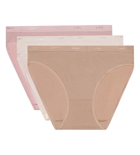 Dim Culottes Femme x3 | Les Pockets Ecodim | Coton & Élasthanne | Ceinture Confort | Multicolores | Invisibles sous Les Vêtements