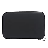 Bewinner Harmonica Case,PU Leather Black Harmonica Zippered Carrying Case Storage Bag for 7 Harmonicas,Perfect Accessory for Harmonica Lovers