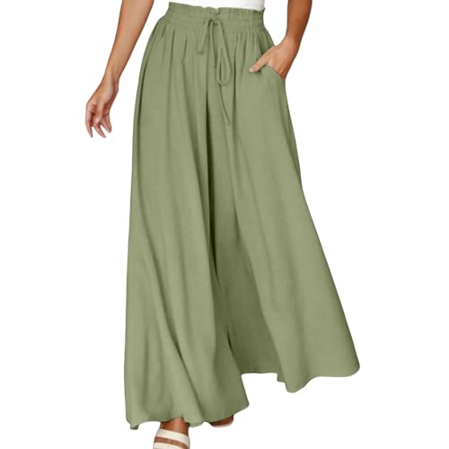 Pantalon large pour femme fluide et ample style palazzo chic