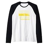 Basketball Northern Arizona in Modern Stacked Lettering Raglan Baseball Tee