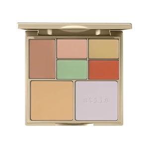 Stila Color Correcting Palette, Correct And Perfect All In One, Cream & Powder Face Makeup for Dark Circles, Redness, 0.45 Oz.