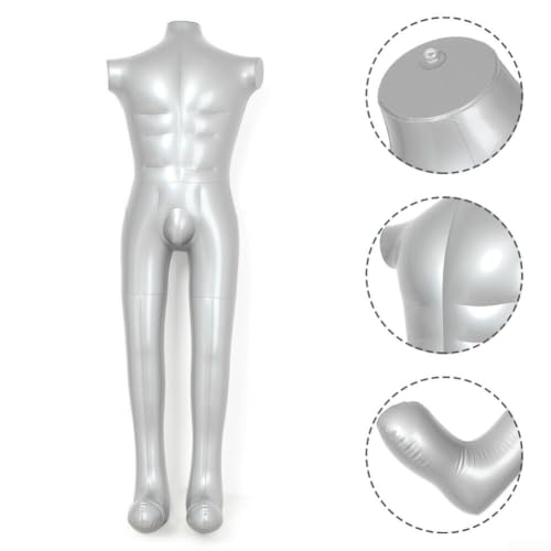 Maniquí inflable de hombre de 150cm en PVC sin brazos para solucionar la falta de espacio 7