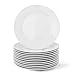 Holst Porzellan Grande Holst-Juego de Platos Llanos (12 Unidades, 31 cm), Porcelana, Blanco