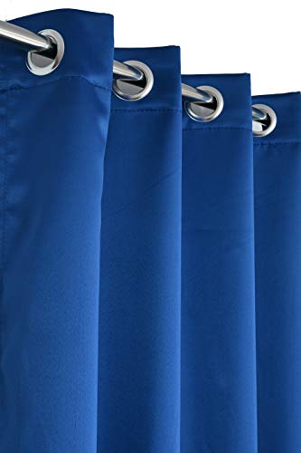 Image of Premium Blackout Solid Curtain for Home 100% Opaque Curtains for Long Door 9 Feet,Pack of 3,Blue