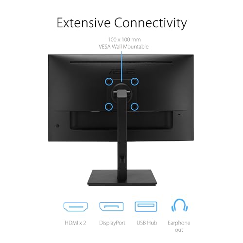 undefined ASUS 27” 4K Business Monitor (VA27UQSB) - UHD (3840 x 2160), IPS, Frameless, HDR10, DisplayPort, Dual HDMI, Speakers, Eye Care, Ergonomic, pivot, swivel, height adjustable, DisplayWidget, 3yr warranty の商品画像 4