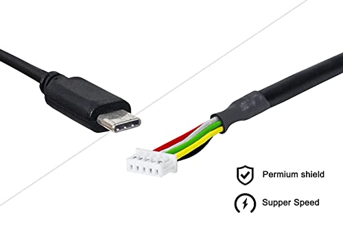 Image of Type C Cable Biometric Scanner Mantra Cable, Replacement Cable for Mantra MFS100 (Type C), 1.5M, Black