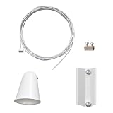 Ledvion Aufhaengeset Schienensystem 1-Phasen Weiss 2er Set ohne GU10 Lampe