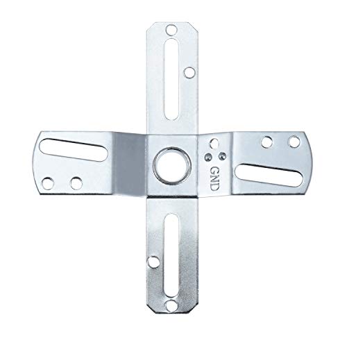 Canomo 4" Universal 360 Rotation Light Fixture Crossbar, CrossShaped