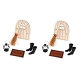VICASKY 2 Juegos Accesorios De Fotos De Navidad Mini Juego De Adornos Muebles Antiguos De Casa De Muñecas Casa De Muñecas Adornos Navideños Miniaturas De Casa De Muñecas De Navidad Abs