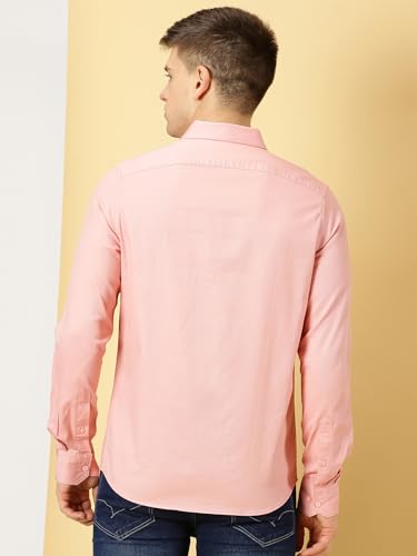 Image of Thomas Scott Men Classic Slim Fit Cotton Casual Full Sleeves Shirt