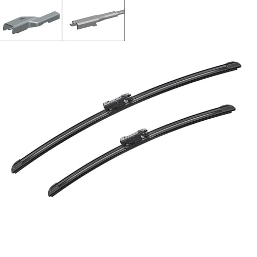 Image of BOSCH 3397007696 AeroTwin Wiper Blade Combo Pack - Set of 2 (22 inch & 18 inch) | Driver and Passenger Side Original Equipment Replacement Blades