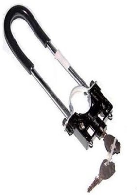 DELHI TRADERSS numo2-dt Key Wheel Helmet Lock (Black)