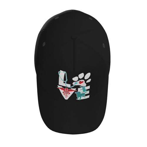 Veterinarian Love Cat and Dog Veterinary Baseball Hats for Men and Women - Classic Adjustable Hats4
