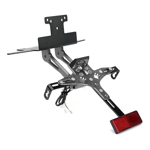 Support de Plaque d'immatriculation Moto Anti-Vibration pour Arrière Yamaha XMAX 300 Gris