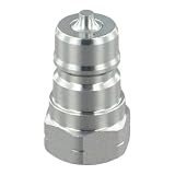 Gettimore Hydraulische Schnellkupplung, 0,64 cm NPT-Innengewinde, ISO7241-A-Serie, Hochdruck, 40 MPa, Karbonstahl, verzinkt, für Traktor Parker 6600 NPT3/8 männlich