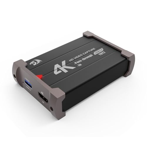 Redragon Placa de captura de áudio e vídeo VC-321, HDMI, USB, pre...