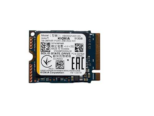 �y�����ςݕi�zKIOXIA BG5 512GB NVMe SSD KBG50ZNS512G M.2 2230 PCIe Gen4 x4 ����SSD �Ǎ��ő�3500MB/s �����ő�2800MB/s Dell DP/N 0MPN6R OEM �o���N