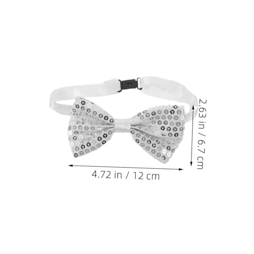 BESTYASH 10Pcs Adjustable Sequin Bow Ties for Pre Tied Sparkle Bowties for Boys for Weddings Graduations and Performances2