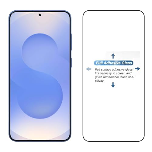 Image of POPIO Military-Grade Gorilla Tempered Glass For Samsung Galaxy S25 Plus / S25 Edge (Black) 9H Hardness, Edge-to-Edge Full Coverage, Anti-Scratch, Bubble-Free, Ultra Clear HD Glass, Oleophobic Coating, Face ID Compatible