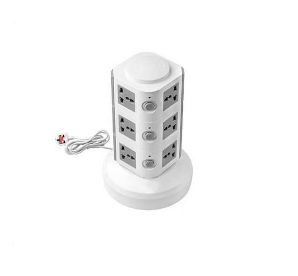 Buy eTECH Tower Extension Lead With 2USB Slots Multi Plug Extension