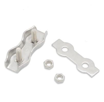 Morsetti Per Fune 50 pz/30 pz M2 M3 M4 M5 M6 304 In Acciaio Inox Duplex Pinze Filo di Acciaio Inossidabile Cavo Corda Grip Morsetti Morsetti Per I Cavi(Misurare:M3 x 50PCS)