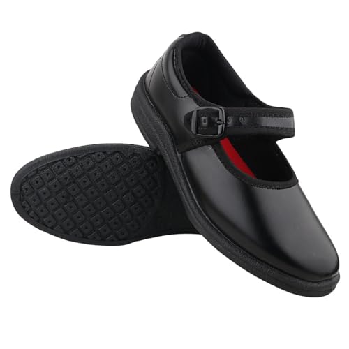 Image of Girls' School Uniform Shoes - Buckle, Lightweight & Comfortable