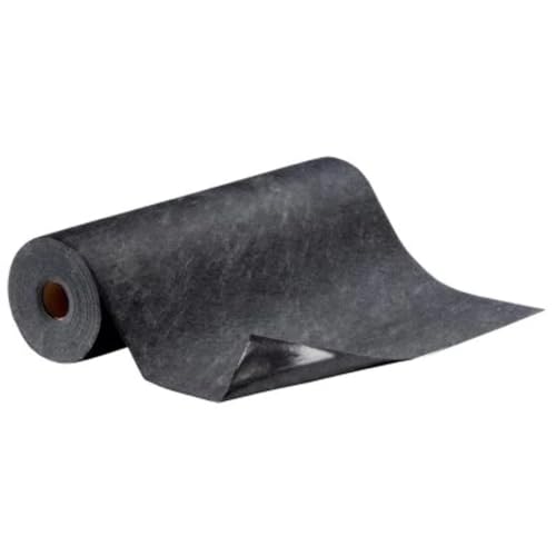Image of PIG Grippy Floor Mat | Industrial Entrance Mat with Adhesive Backing | 3' x 100' Mat Runner | Black | GRP36200-BK