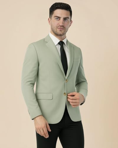 Image of SaintX Men's Formal Blazer | Fully Lined | Slim Fit | Professional Jacket | Premium Business Formal Suit | Office | Wedding | All Purpose