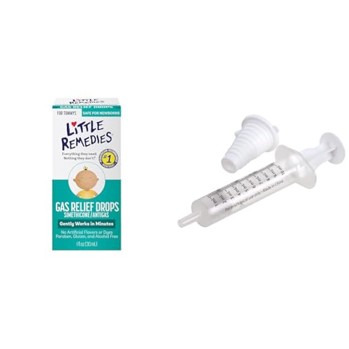 Image of Little Remedies Gas Relief Drops, 1 fl oz & EZY DOSE Kids Oral Syringe, 10 mL Bundle