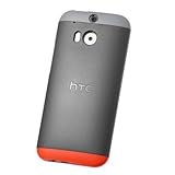 HTC Double Dip Hard Shell Clip-On Case Cover for HTC One (M8) - Red/Light Grey/Black