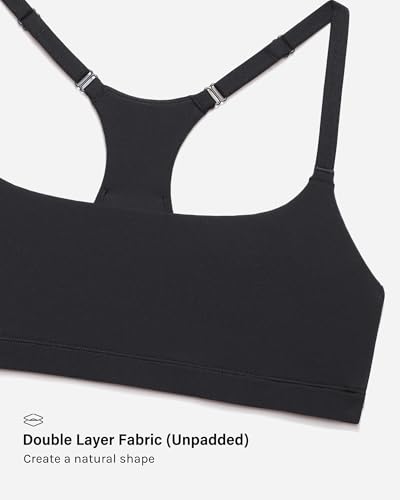 Image of INLYRIC Women's Inbarely Soft Racerback Bralette - Wireless Full Coverage No Padding Unlined Bralette