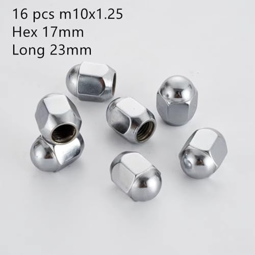 Tuerca de rueda M10x1.25 de 23 mm con tornillo para buje de coche 2