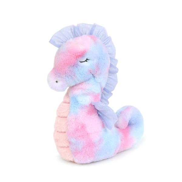 MON AMI Sakura the Seahorse Stuffed Animal 10"/25cm, Multicolor, 10" X 8" X 4
